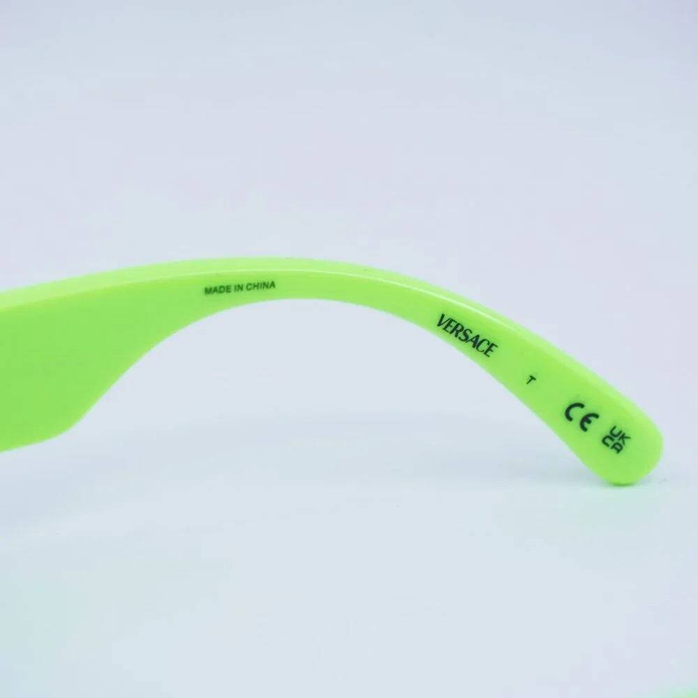 Versace Kids VK4429U 536987 Sunglasses Green Geometric Frame, Dark Grey Lenses